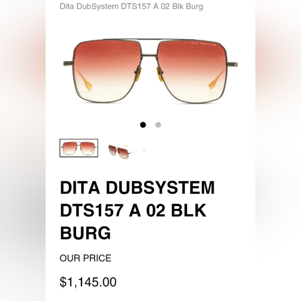 Dita Dubsystem Sunglasses with Gradient Lenses